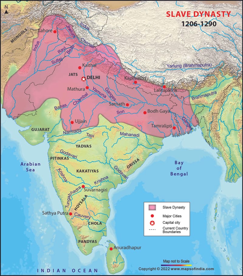 The Slave Dynasty- The Delhi Sultanate (1206 To 1290) | UPSC YARD